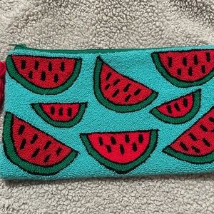 Vibrant Watermelon makeup pouch/clutch